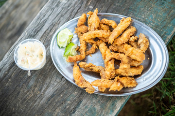 Fresh fried Brazilian tilapia
