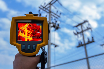 Thermoscan(thermal image camera), Industrial equipment used for checking the internal temperature...