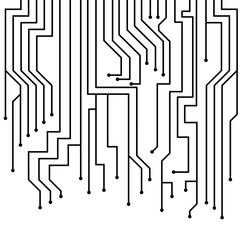 Circuit board vector technology background