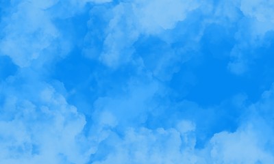 abstract background with blue clouds and space for text