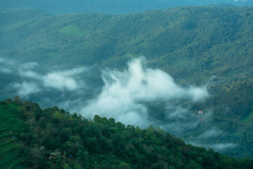 Obraz premium At the top of Clouds beautiful Scenery