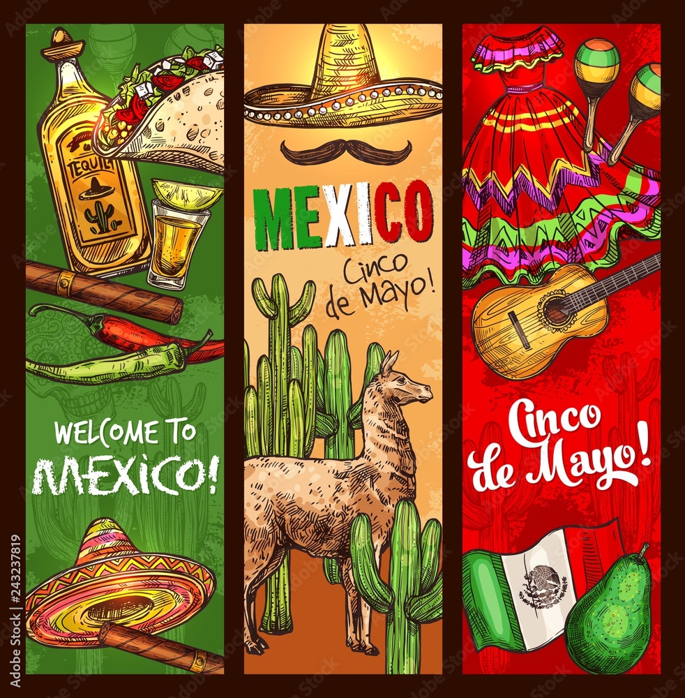 Wall mural cinco de mayo mexican holiday fiesta celebration