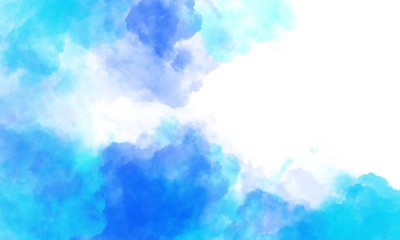 Fototapeta na wymiar abstract background with blue clouds and space for text