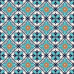 Morocco Mexican Seamless Decorative Pattern Background