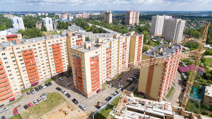 aerial view of the city