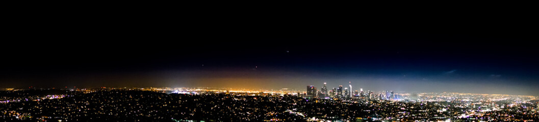 Los Angeles Skyline at Night at Griffith Observatory