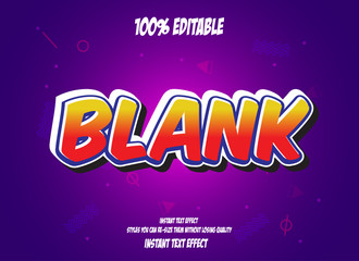 Text effect for cool futuristic effect, editable text