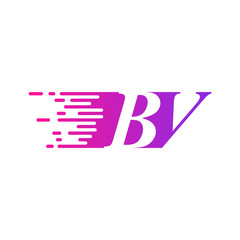 initial letter logo moves fast