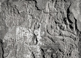 Texture of old scratched damaged concrete wall for background, design and skins