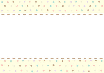ステッチ　手描きドット背景