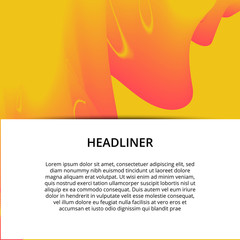 Banner background design. Colored modern abstract template