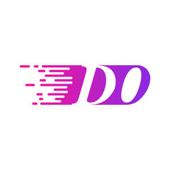 initial letter logo moves fast