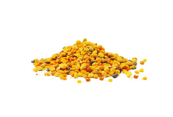 bee pollen isolated on a white background