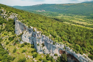 Karst formation in Slovenia
