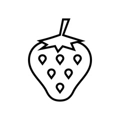 Strawberry line icon. Graphic elements for your design