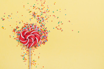 Heart shaped lollipop