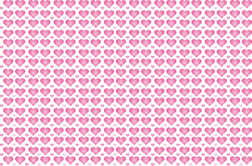 pink hearts to valentines day
