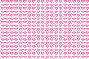 pink hearts to valentines day