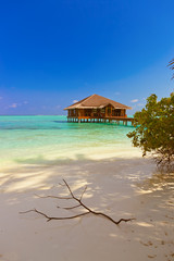 Spa saloon on Maldives island