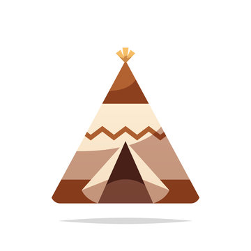 recommend clip art: Native american tent tipi vector isolated