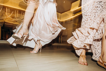 dances party women dresses high heels club