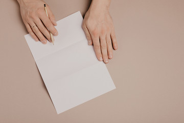 Obraz premium Writing a letter