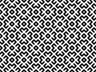 Abstract geometric pattern. A seamless vector background. White and black ornament. Graphic modern pattern. Simple lattice graphic design