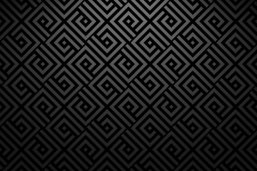 Abstract geometric pattern with stripes, lines. Seamless vector background. Black ornament. Simple lattice graphic design