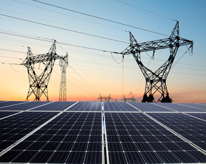 Pylon and photovoltaic panels