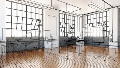Industrial Office Area (drawing)