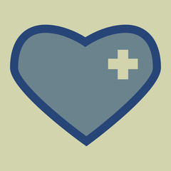 Obraz premium a heart. medical icon