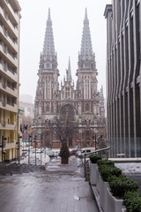 Fototapeta na wymiar St. Nicholas Roman Catholic Cathedral, Kyiv, Ukraine