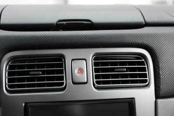 Fototapeta na wymiar Air conditioner system in modern car