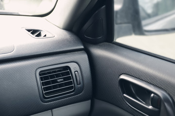 Fototapeta na wymiar Air conditioner system in modern car