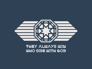 Asian Religious Poster with Buddha Quote