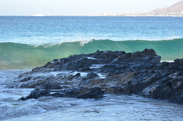 Obraz premium Mare, isola di Lanzarote canarie