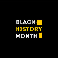 Black History Month Vector Design