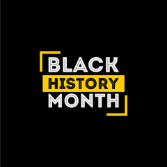 Naklejka na ściany i meble Black History Month Vector Design