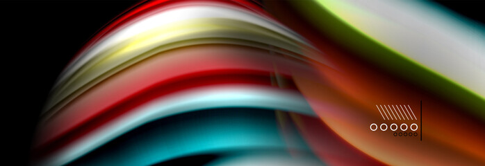 Color flow poster. Wave Liquid shape color background. Art design for your design