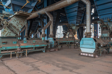 Fototapeta na wymiar abandoned ore processing workshop
