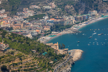 Fototapeta premium View over Gulf of Salerno from Ravello, Campania, Italy
