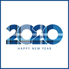 Check plaid creative pattern design for new years card