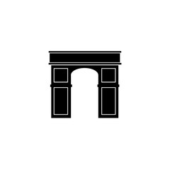 Triumphal arch vector icon on white background.