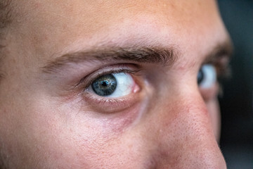 Naklejka premium closeup of an eye