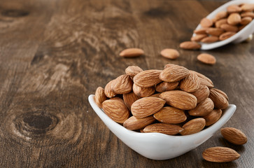 almonds in a bowl