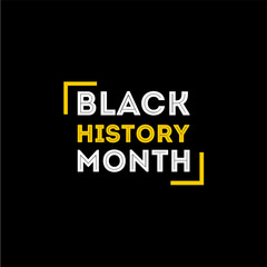Naklejka na ściany i meble Black History Month Vector Design