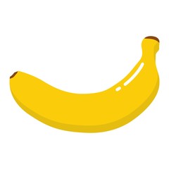 banana icon, vector banana icon, isolated flat banana icon
