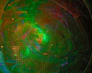 abstract digital fractal, beautiful design, disco