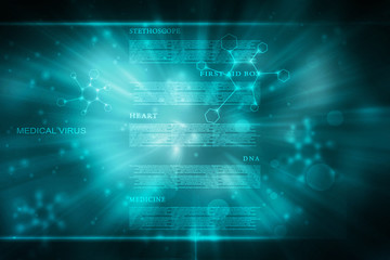 2D illustration medical structure background