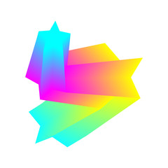 Vector Illustration. Colorful geometric background. Fluid wave composition. Eps10 vector. Modern design element